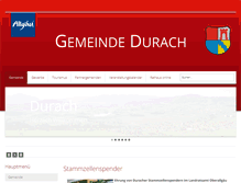 Tablet Screenshot of durach-allgaeu.de